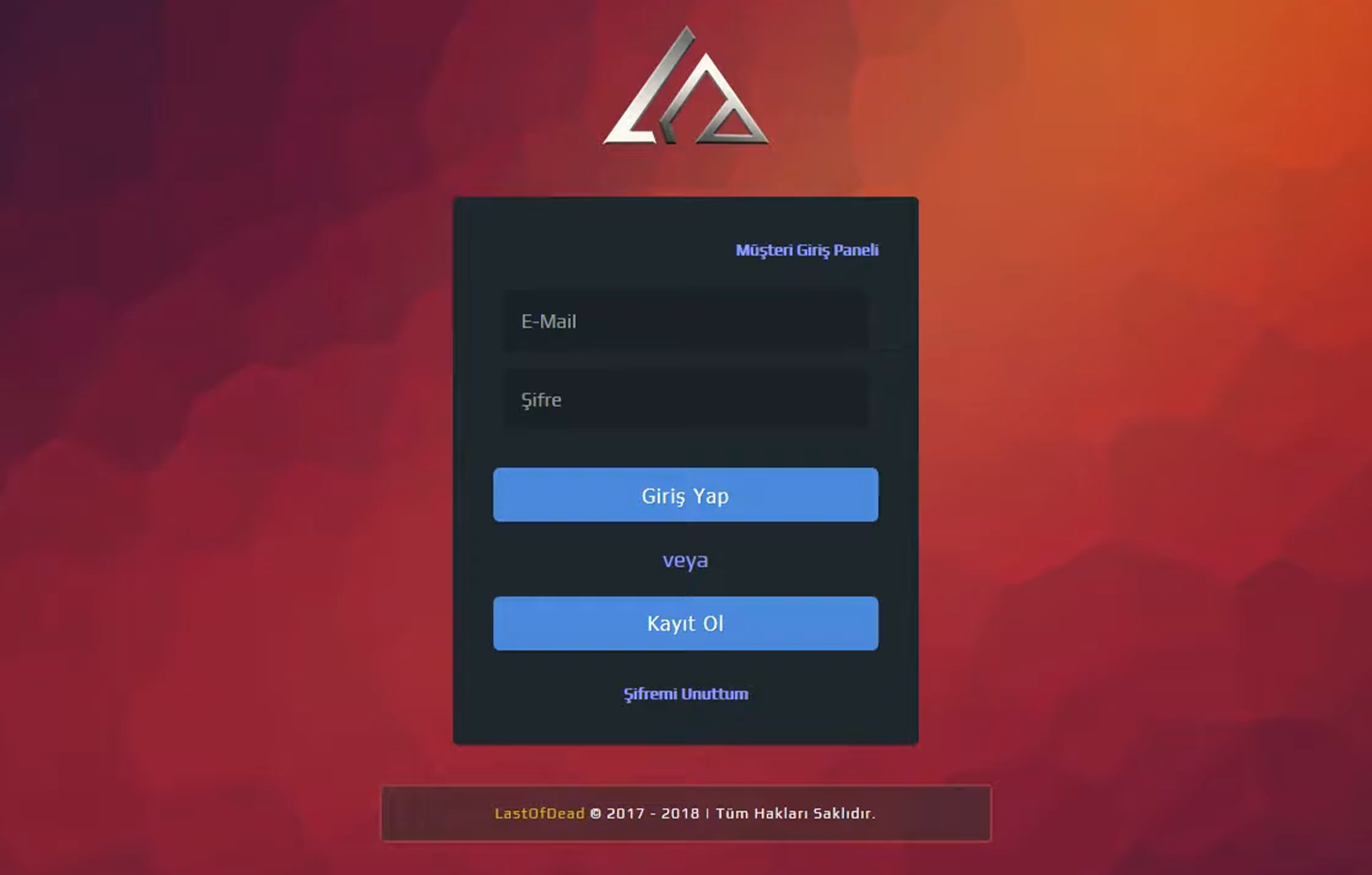 LinusScript - Kullanıcı Giriş Sayfası